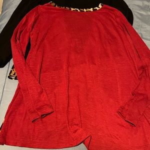 2cut out back tops Size Large